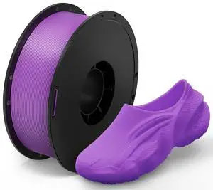 MorPhlex Flexible Filament 1.75mm, Turn 90A Into Ultra-Soft 75A with High Flexibility, 1Kg (2.2lbs) Spool - Dimensional Accuracy ±0.02 mm, Beginner-Friendly (Purple) MorPhlex Flexible Filament 1.75mm, Turn 90A Into Ultra-Soft 75A with High Flexibility, 1Kg (2.2lbs) Spool - Dimensional Accuracy ±0.02 mm, Beginner-Friendly (Purple)