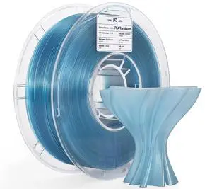 PLA Translucent 3D Printer Filament 1.75mm 1KG Spool (Alpine Blue) | NatureWorks Ingeo, Neatly Wound&Transparency Adjustable Clear PLA For Bambu-Lab, Creality, Anycubic, Most FDM 3D Printers PLA Translucent 3D Printer Filament 1.75mm 1KG Spool (Alpine Blue) | NatureWorks Ingeo, Neatly Wound&Transparency Adjustable Clear PLA For Bambu-Lab, Creality, Anycubic, Most FDM 3D Printers