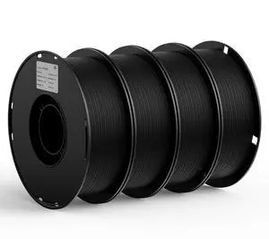 PLA GO 3D Printer Filament 1.75mm 4KG Spool (Black*4) | NatureWorks Ingeo Neatly Wound & Beginner Friendly Tough PLA Filament For Bambu-Lab, Creality, Anycubic, Most FDM 3D Printers PLA GO 3D Printer Filament 1.75mm 4KG Spool (Black*4) | NatureWorks Ingeo Neatly Wound & Beginner Friendly Tough PLA Filament For Bambu-Lab, Creality, Anycubic, Most FDM 3D Printers