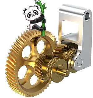 Panda Claw Extruder Brass Gear Compatible with Bambu-Lab | P1P,P1S,X1C,X1E 3D Printers Golden RNC Nano-Coated Hardened Steel Gear, Wear-Resistant Metal Filament Drive Extruder Gears Panda Claw Extruder Brass Gear Compatible with Bambu-Lab | P1P,P1S,X1C,X1E 3D Printers Golden RNC Nano-Coated Hardened Steel Gear, Wear-Resistant Metal Filament Drive Extruder Gears