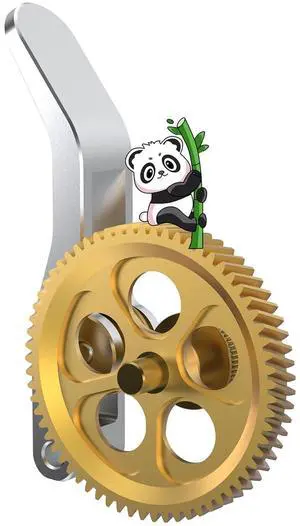 Panda Claw Extruder Brass Gear for Bambu-Lab A1/A1 Mini | Golden RNC Nano-Coated Hardened Steel 3D Printer Gear, Wear-Resistant Metal Filament Drive Extruder Gears Panda Claw Extruder Brass Gear for Bambu-Lab A1/A1 Mini | Golden RNC Nano-Coated Hardened Steel 3D Printer Gear, Wear-Resistant Metal Filament Drive Extruder Gears