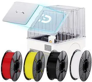PopCap Clear Top Cover for Snapmaker-U1 with 4KG(2.2lbs×4) PLA Filament, High-Temp Resistant PC Transparent Enclosure Insulated & Dustproof Magnetic Hatch Integrated Tool Tray with PLA Filament PopCap Clear Top Cover for Snapmaker-U1 with 4KG(2.2lbs×4) PLA Filament, High-Temp Resistant PC Transparent Enclosure Insulated & Dustproof Magnetic Hatch Integrated Tool Tray with PLA Filament