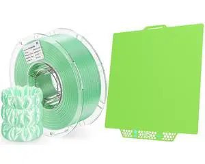 CryoGrip Pro Glacier for Bambu-Lab P1P/P1S/P2S/X1C/X1E/X2D/A1 3D Printers Build Plate+ PLA Aura Silk 3D Printer Filament 1.75mm 1KG Silk PLA Filament for Most FDM Printers CryoGrip Pro Glacier for Bambu-Lab P1P/P1S/P2S/X1C/X1E/X2D/A1 3D Printers Build Plate+ PLA Aura Silk 3D Printer Filament 1.75mm 1KG Silk PLA Filament for Most FDM Printers