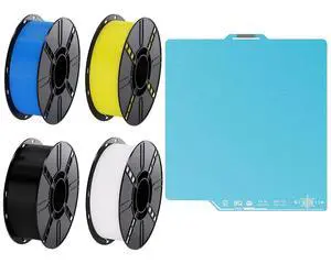 Cryogrip Pro Frostbite Build Plate 257x257MM for Bambu-Lab P1P,P1S,P2S,X1C,X2D,X1E,A1 3D Printers with 4KG(2.2lbsx4) PLA Filament Non-Tangling Beginner Friendly Tough PLA 3D Printing Filament Cryogrip Pro Frostbite Build Plate 257x257MM for Bambu-Lab P1P,P1S,P2S,X1C,X2D,X1E,A1 3D Printers with 4KG(2.2lbsx4) PLA Filament Non-Tangling Beginner Friendly Tough PLA 3D Printing Filament