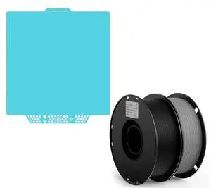 PLA GO 3D Printer Filament 1.75mm 2KG in Total (Black&Grey) +Cryogrip Pro Glacier-Orignal 257×257MM PLA GO 3D Printer Filament 1.75mm 2KG in Total (Black&Grey) +Cryogrip Pro Glacier-Orignal 257×257MM