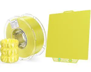 CryoGrip Pro Glacier Yellow for Bambu-Lab P1P/P1S/P2S/X1C/X1E/X2D/A1 3D Printers Build Plate+ PLA Aura Silk 3D Printer Filament 1.75mm 1KG Silk PLA Filament for Most FDM Printers CryoGrip Pro Glacier Yellow for Bambu-Lab P1P/P1S/P2S/X1C/X1E/X2D/A1 3D Printers Build Plate+ PLA Aura Silk 3D Printer Filament 1.75mm 1KG Silk PLA Filament for Most FDM Printers