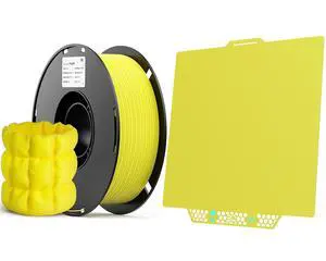 CryoGrip Pro Glacier-Yellow 257x257MM for Bambu-Lab P1P/P1S/P2S/X1C/X2D/X1E/A1 3D Printers with 1KG(2.2lbs) 1.75mm Tough PLA 3D Printing Filament for Most FDM Printers CryoGrip Pro Glacier-Yellow 257x257MM for Bambu-Lab P1P/P1S/P2S/X1C/X2D/X1E/A1 3D Printers with 1KG(2.2lbs) 1.75mm Tough PLA 3D Printing Filament for Most FDM Printers