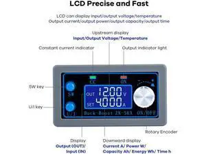 DC DC Buck Boost Power Converter CC CV 0.6-36V 5A 5V 6V 12V 24V Power Module Adjustable Voltage Regulated Laboratory Power Supply DC DC Buck Boost Power Converter CC CV 0.6-36V 5A 5V 6V 12V 24V Power Module Adjustable Voltage Regulated Laboratory Power Supply