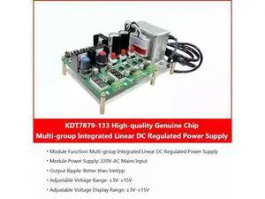 KDT7879-133 Linear Power Module 220VAC Input 20W Full Power, Multi-channel DC Regulated Output, with Adjustable Zone KDT7879-133 Linear Power Module 220VAC Input 20W Full Power, Multi-channel DC Regulated Output, with Adjustable Zone