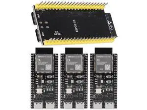 XIITIA 4pcs ESP32-S3-DevKitC-1-N8R2 ESP32-S3 Type-C Development Board Wi-Fi + Bluetooth MCU Module Integrates Complete Wi-Fi and BLE Functions ESP32-S3-WROOM Module(Pre-soldered pins) XIITIA 4pcs ESP32-S3-DevKitC-1-N8R2 ESP32-S3 Type-C Development Board Wi-Fi + Bluetooth MCU Module Integrates Complete Wi-Fi and BLE Functions ESP32-S3-WROOM Module(Pre-soldered pins)