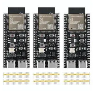 YEJMKJ 3pcs ESP32 S3 Development Board ESP N8R8 WROOM 32 S3 WiFi + Bluetooth MCU Module, Dual Type-C ESP32-S3-WROOM-1 Cores Microcontroller Processor Integrates Complete Wi-Fi and BLE Functions YEJMKJ 3pcs ESP32 S3 Development Board ESP N8R8 WROOM 32 S3 WiFi + Bluetooth MCU Module, Dual Type-C ESP32-S3-WROOM-1 Cores Microcontroller Processor Integrates Complete Wi-Fi and BLE Functions