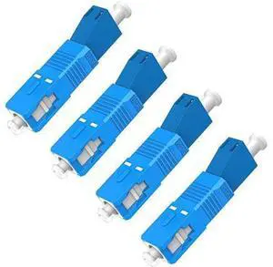 SC to LC Adapter-Single Mode 4 Pack, 9/125um SC/UPC Male to LC/UPC Female Optical Fiber Adapter Connector for Optical Power Meter, Visual Fault Locator, Digital Communication SC to LC Adapter-Single Mode 4 Pack, 9/125um SC/UPC Male to LC/UPC Female Optical Fiber Adapter Connector for Optical Power Meter, Visual Fault Locator, Digital Communication