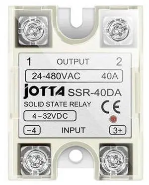 Solid State Relay Module SSR 10DA 25DA 40DA DC Control AC Single Phase with Plastic Cover for PID Temperature Control 1PCS(Size:SSR-40DA) Solid State Relay Module SSR 10DA 25DA 40DA DC Control AC Single Phase with Plastic Cover for PID Temperature Control 1PCS(Size:SSR-40DA)