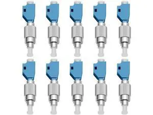 10 Pack-Visual Fault Locator Adapter, LC/UPC Female to FC/UPC Male Simplex Fiber Optic Adapter/Coupler Single Mode 9/125um Hybrid Optical Fiber Convertor for Optical Power Meter Visual Fault Locator 10 Pack-Visual Fault Locator Adapter, LC/UPC Female to FC/UPC Male Simplex Fiber Optic Adapter/Coupler Single Mode 9/125um Hybrid Optical Fiber Convertor for Optical Power Meter Visual Fault Locator