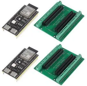 AITRIP 2Sets ESP32-S3-N8R2 ESP32-S3 44Pin Type-C Development Board Wi-Fi + BLE MCU Module Integrates Complete Wi-Fi and BLE Functions with Expansion Adapter Kit AITRIP 2Sets ESP32-S3-N8R2 ESP32-S3 44Pin Type-C Development Board Wi-Fi + BLE MCU Module Integrates Complete Wi-Fi and BLE Functions with Expansion Adapter Kit