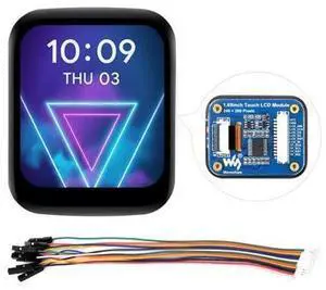 waveshare 1.69inch Round LCD, Compatible with Raspberry Pi 5, Display Module with Touch Panel, Micro LCD Display, 240x280 Resolution, IPS, SPI and I2C Communication, 262K Display Color waveshare 1.69inch Round LCD, Compatible with Raspberry Pi 5, Display Module with Touch Panel, Micro LCD Display, 240x280 Resolution, IPS, SPI and I2C Communication, 262K Display Color
