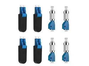 4 Pcs Single Mode 9/125 FC Male to LC Female VFL Fiber Optic Adapter Convertor and 4 Pcs Singlemode LC/UPC Fiber Optic Loopback Adapter Tester - Connector Test Plug for Optical Cable Testing 4 Pcs Single Mode 9/125 FC Male to LC Female VFL Fiber Optic Adapter Convertor and 4 Pcs Singlemode LC/UPC Fiber Optic Loopback Adapter Tester - Connector Test Plug for Optical Cable Testing