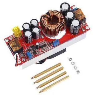 1500W 30A DC-DC Step Up Boost Converter 10-60V to 12-90V Current Power Supply Module with Fan New 1500W 30A DC-DC Step Up Boost Converter 10-60V to 12-90V Current Power Supply Module with Fan New