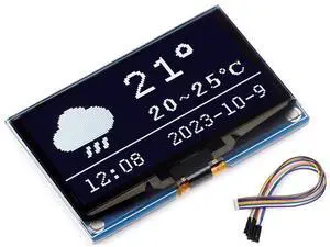 waveshare 2.42inch OLED Display Module 12864 Resolution for Raspberry Pi/forArduino/STM32/ESP32/Jetson Nano, with SSD1309 Driver Chip SPI / I2C Communication 3.3V / 5V, White Display Color waveshare 2.42inch OLED Display Module 12864 Resolution for Raspberry Pi/forArduino/STM32/ESP32/Jetson Nano, with SSD1309 Driver Chip SPI / I2C Communication 3.3V / 5V, White Display Color