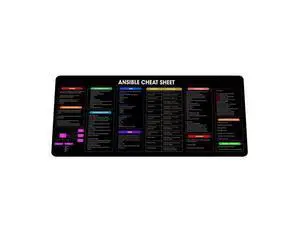 Ansible Shortcuts & Cheat Sheet Mouse Pad Quick Reference for Devops, sysadmins & IT pros, Computer Accessories for Study, Work, and Reference Purposes KMH Ansible Shortcuts & Cheat Sheet Mouse Pad Quick Reference for Devops, sysadmins & IT pros, Computer Accessories for Study, Work, and Reference Purposes KMH
