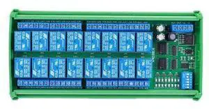 16 Channel DC 12V RS485 Relay Module Modbus RTU PLC Controller Serial Port Switch for PLC PTZ Camera Motor LED 16 Channel DC 12V RS485 Relay Module Modbus RTU PLC Controller Serial Port Switch for PLC PTZ Camera Motor LED
