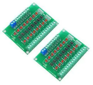 2PCS 8 Channel Optical Isolation Module 12V to 3.3V Optocoupler PLC Signal Converter Board for Signal Isolation Optical Module Board 2PCS 8 Channel Optical Isolation Module 12V to 3.3V Optocoupler PLC Signal Converter Board for Signal Isolation Optical Module Board