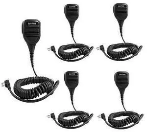 Radio Mic Walkie Talkie Microphone Ear Piece for Walkie-Talkie Accessories 2 Pin Shoulder Mic Compatible for Baofeng Kenwood Retevis Samcom Radios Earpiece Speaker Mic for Two Way Radios (5 Pack) Radio Mic Walkie Talkie Microphone Ear Piece for Walkie-Talkie Accessories 2 Pin Shoulder Mic Compatible for Baofeng Kenwood Retevis Samcom Radios Earpiece Speaker Mic for Two Way Radios (5 Pack)