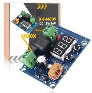 Seloky 10PCS Digital Low Voltage Disconnect Switch 12V-36V DC Over-Discharge Protector with Auto Cut Off Battery Protection Module for Solar RV Lithium Batteries Seloky 10PCS Digital Low Voltage Disconnect Switch 12V-36V DC Over-Discharge Protector with Auto Cut Off Battery Protection Module for Solar RV Lithium Batteries