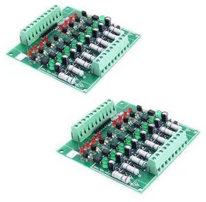 2PCS NPN Optocoupler Isolation Board AC 110V 220V 8 Channel Optical Control Module PLC NPN Low Level Output Module 2PCS NPN Optocoupler Isolation Board AC 110V 220V 8 Channel Optical Control Module PLC NPN Low Level Output Module