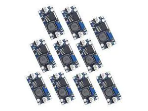 Valefod 10 Pack DC to DC High Efficiency Voltage Regulator 3.2-35V to 1.25-30V Buck Converter DIY Power Supply Step-Down Module Valefod 10 Pack DC to DC High Efficiency Voltage Regulator 3.2-35V to 1.25-30V Buck Converter DIY Power Supply Step-Down Module