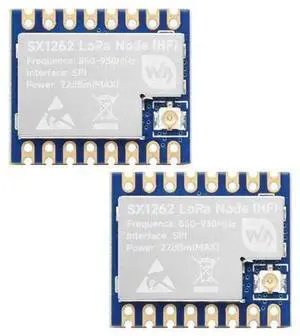 Waveshare 2PCS Core1262 HF LoRa Module, SX1262 Chip, Meshtastic Devices,Long-Range Communication, Anti-Interference, Suitable for Sub-GHz Band Waveshare 2PCS Core1262 HF LoRa Module, SX1262 Chip, Meshtastic Devices,Long-Range Communication, Anti-Interference, Suitable for Sub-GHz Band