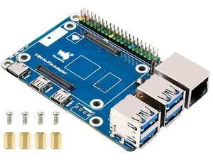 Compute Module 4 to Raspberry Pi 4 Adapter, Connect CM4 to Replace Raspberry Pi 4B, Alternative for Pi 4,Onboard 4-ch USB 3.0,RJ45 Gigabit Ethernet Port,PoE Header,Compatible with Pi 4B Series HATs Compute Module 4 to Raspberry Pi 4 Adapter, Connect CM4 to Replace Raspberry Pi 4B, Alternative for Pi 4,Onboard 4-ch USB 3.0,RJ45 Gigabit Ethernet Port,PoE Header,Compatible with Pi 4B Series HATs