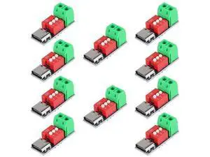 AITRIP 10PCS USB-C PD Trigger Board Module PD/QC Decoy Board Fast Charge USB Type-c to 5V9V12V20V High Speed Charger Power Delivery Boost Module with Screw Terminal AITRIP 10PCS USB-C PD Trigger Board Module PD/QC Decoy Board Fast Charge USB Type-c to 5V9V12V20V High Speed Charger Power Delivery Boost Module with Screw Terminal