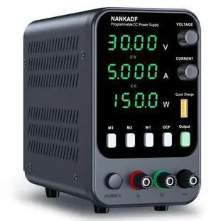 DC Power Supply, Bench Power Supply with Memory Storage & RecallVariable Power Suppy with Encoder Adjustment Knob, 5V/3.6A USB Quick-Charge & OCP Short Circuit Alarm (0-30v 0-5a) DC Power Supply, Bench Power Supply with Memory Storage & RecallVariable Power Suppy with Encoder Adjustment Knob, 5V/3.6A USB Quick-Charge & OCP Short Circuit Alarm (0-30v 0-5a)