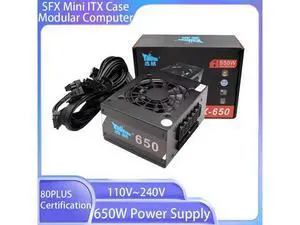 650W Fully Modular Power Supply 110V~240V 80PLUS Certification SFX Mini ITX Case Modular Computer Active PFC Power Supply 650W Fully Modular Power Supply 110V~240V 80PLUS Certification SFX Mini ITX Case Modular Computer Active PFC Power Supply