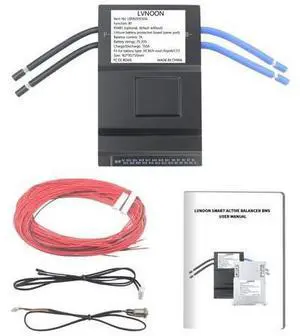 LVNOON LB1A Smart Active Balancer BMS for Li-ion NCM LFP LiFePo4 LTO Battery Management System 7S 8S 10S 12S 14S 16S 17S 20S 150A with APP Control 24V 48V 60V 72V (7-20S, 150A) LVNOON LB1A Smart Active Balancer BMS for Li-ion NCM LFP LiFePo4 LTO Battery Management System 7S 8S 10S 12S 14S 16S 17S 20S 150A with APP Control 24V 48V 60V 72V (7-20S, 150A)