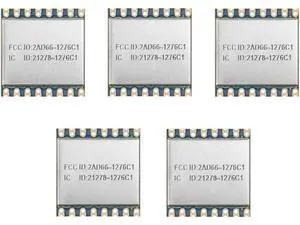 LoRa Ultra Long Range Transceiver, Compatible with RFM95W Wireless Transceiver Module 915MHz SPI Port SX1276 LoRa Module LoRa1276-C1 (5 PCS) LoRa Ultra Long Range Transceiver, Compatible with RFM95W Wireless Transceiver Module 915MHz SPI Port SX1276 LoRa Module LoRa1276-C1 (5 PCS)