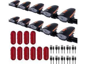 Rechargeable Bicycle Front and Rear Lights with Horn 1200mah Battery 120dB Bicycle Bell 150 lumens 3 Light Modes 5 Horn Modes Suitable for Children and Adults Night Riding Rechargeable Bicycle Front and Rear Lights with Horn 1200mah Battery 120dB Bicycle Bell 150 lumens 3 Light Modes 5 Horn Modes Suitable for Children and Adults Night Riding