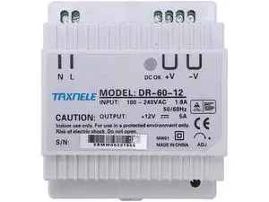 DIN Rail Power Supply, Switching Power Supply Module DR-60-24 60W Din Rail 24V Backup Single Output 24V AC/DC Rail Mounting Power Supplies Electrical DIN Rail Power Supply, Switching Power Supply Module DR-60-24 60W Din Rail 24V Backup Single Output 24V AC/DC Rail Mounting Power Supplies Electrical