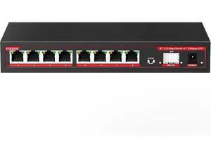2.5G Switch 9 Ports with 1*10Gb switches , 8 Ports 2.5Gb and 1x10G SFP+ Slot, Vlan FunctionEthernet ,Network Switch, 60Gbps Capacity, Splitter| Plug & Play| Fanless Metal Design| Traffic 2.5G Switch 9 Ports with 1*10Gb switches , 8 Ports 2.5Gb and 1x10G SFP+ Slot, Vlan FunctionEthernet ,Network Switch, 60Gbps Capacity, Splitter| Plug & Play| Fanless Metal Design| Traffic
