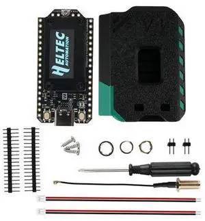 Rcmall Heltec LoRa32 V4 ESP32-S3 Development Board with WiFi, BLE, SX1262, OLED Display, Green Case, Solar Support for IoT Gateway, Meshtastic Compatible Rcmall Heltec LoRa32 V4 ESP32-S3 Development Board with WiFi, BLE, SX1262, OLED Display, Green Case, Solar Support for IoT Gateway, Meshtastic Compatible