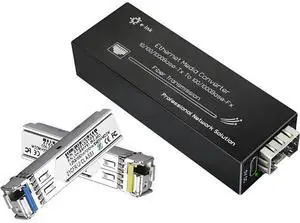 Elenzk Micro Mini Gigabit Fiber Media Converter, 10/100/1000Mbps Ethernet IP Copper to Fiber Converter with 1310/1550nm Single Mode Single Fiber 20km SFP Modules, DC 5V USB Type-C Power Input Elenzk Micro Mini Gigabit Fiber Media Converter, 10/100/1000Mbps Ethernet IP Copper to Fiber Converter with 1310/1550nm Single Mode Single Fiber 20km SFP Modules, DC 5V USB Type-C Power Input