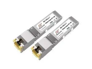 BAUDCOM SFP to RJ45 10G Copper Module 30meter, 10GBase-T SFP+ Transceiver Compatible for Cisco SFP-10G-T-S, Ubiquiti UniFi UF-RJ45-10G, Netgear, Mikrotik S+RJ10, TP-Link, D-Link (x2, 10GBase-T: 30m) BAUDCOM SFP to RJ45 10G Copper Module 30meter, 10GBase-T SFP+ Transceiver Compatible for Cisco SFP-10G-T-S, Ubiquiti UniFi UF-RJ45-10G, Netgear, Mikrotik S+RJ10, TP-Link, D-Link (x2, 10GBase-T: 30m)