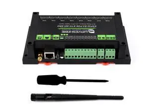 Industrial 8-Channel ESP32-S3 WiFi Relay Module, Xtensa 32-bit LX7 Dual-Core Processor, Onboard Isolated RS485 Interface +8-CH Digital Inputs + 8-CH Relays +PoE Network Port, Supports WiFi/BT Industrial 8-Channel ESP32-S3 WiFi Relay Module, Xtensa 32-bit LX7 Dual-Core Processor, Onboard Isolated RS485 Interface +8-CH Digital Inputs + 8-CH Relays +PoE Network Port, Supports WiFi/BT