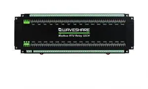 Waveshare Modbus RTU 32-Ch Relay Module, RS485 Interface, with Multiple Isolation Protection Circuits, Industrial-Grade, Rail-Mount Case Waveshare Modbus RTU 32-Ch Relay Module, RS485 Interface, with Multiple Isolation Protection Circuits, Industrial-Grade, Rail-Mount Case