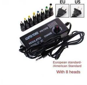 Adjustable Power Adapter AC TO DC 3V 24V 3A Power Supply 8 Plug Female Connect EU US(EU) Adjustable Power Adapter AC TO DC 3V 24V 3A Power Supply 8 Plug Female Connect EU US(EU)