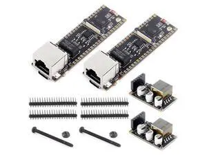 Waveshare 2PCS ESP32-S3 ETH Development Board, 10/100Mbps RJ45 Ethernet Port, Wi-Fi & BT Support, 240MHz Dual Core Processor, Onboard Type-C Port and TF Card Slot, PoE Module Waveshare 2PCS ESP32-S3 ETH Development Board, 10/100Mbps RJ45 Ethernet Port, Wi-Fi & BT Support, 240MHz Dual Core Processor, Onboard Type-C Port and TF Card Slot, PoE Module