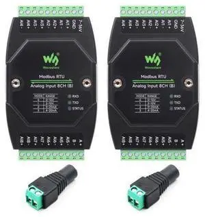 Waveshare 2PCS Industrial 8-Ch Analog Acquisition Module, 12-Bit High-Precision, Supports Voltage and Current Acquisition, DC 7~36V Wide Voltage Power Supply, 8-ch Voltage Mode, 0~10V Waveshare 2PCS Industrial 8-Ch Analog Acquisition Module, 12-Bit High-Precision, Supports Voltage and Current Acquisition, DC 7~36V Wide Voltage Power Supply, 8-ch Voltage Mode, 0~10V