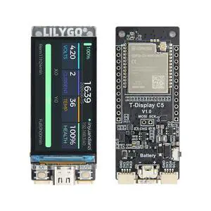 T-Display C5 ESP32-C5 Dev Board 1.9-inch ST7789 IPS LCD | Dual-Band 2.4GHz & 5GHz Wi-Fi 6 Bluetooth IoT Module T-Display C5 ESP32-C5 Dev Board 1.9-inch ST7789 IPS LCD | Dual-Band 2.4GHz & 5GHz Wi-Fi 6 Bluetooth IoT Module