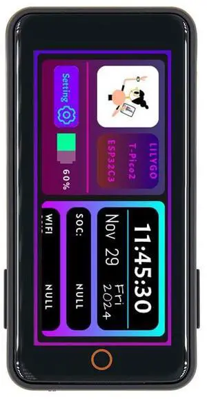 T-Pico2350 ESP32-C6 RP2350 Dual MCU Development Board | TTGO ,2.33-inch LCD T-Pico2350 ESP32-C6 RP2350 Dual MCU Development Board | TTGO ,2.33-inch LCD